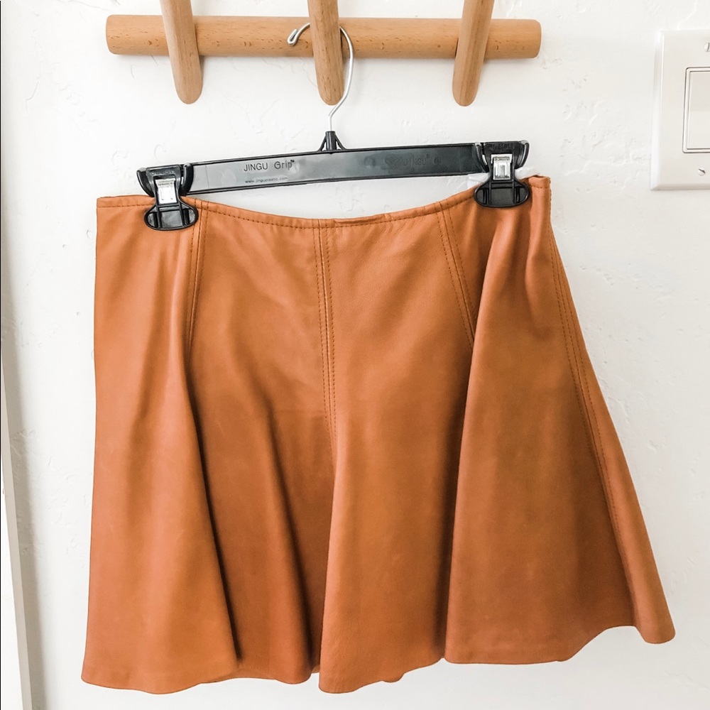 Polo Ralph Lauren leather skirt